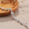 Elegant Silver Bracelet for Women with Rose Flower Design Sterling Silver Jewelry Gift