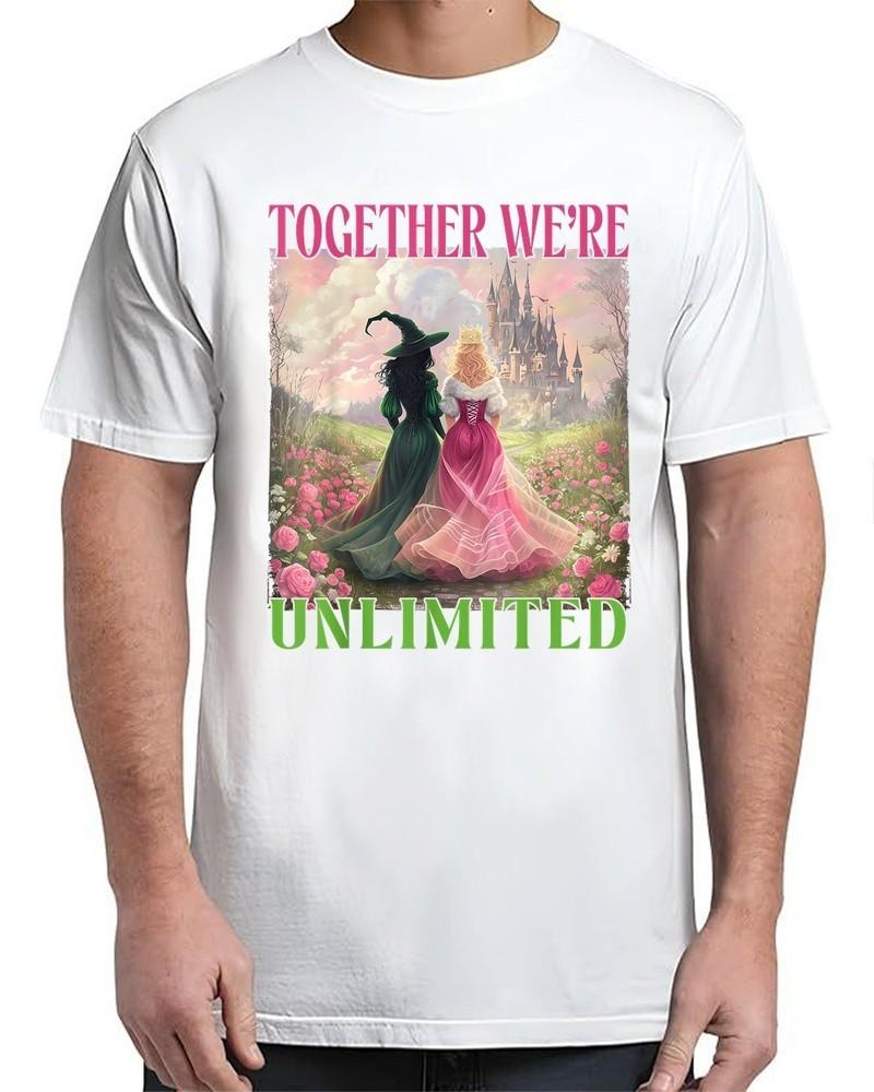 Together Witches Unlimited Pink Green Witch Halloween Adult S-4XL Unisex T-Shirt XXXXL