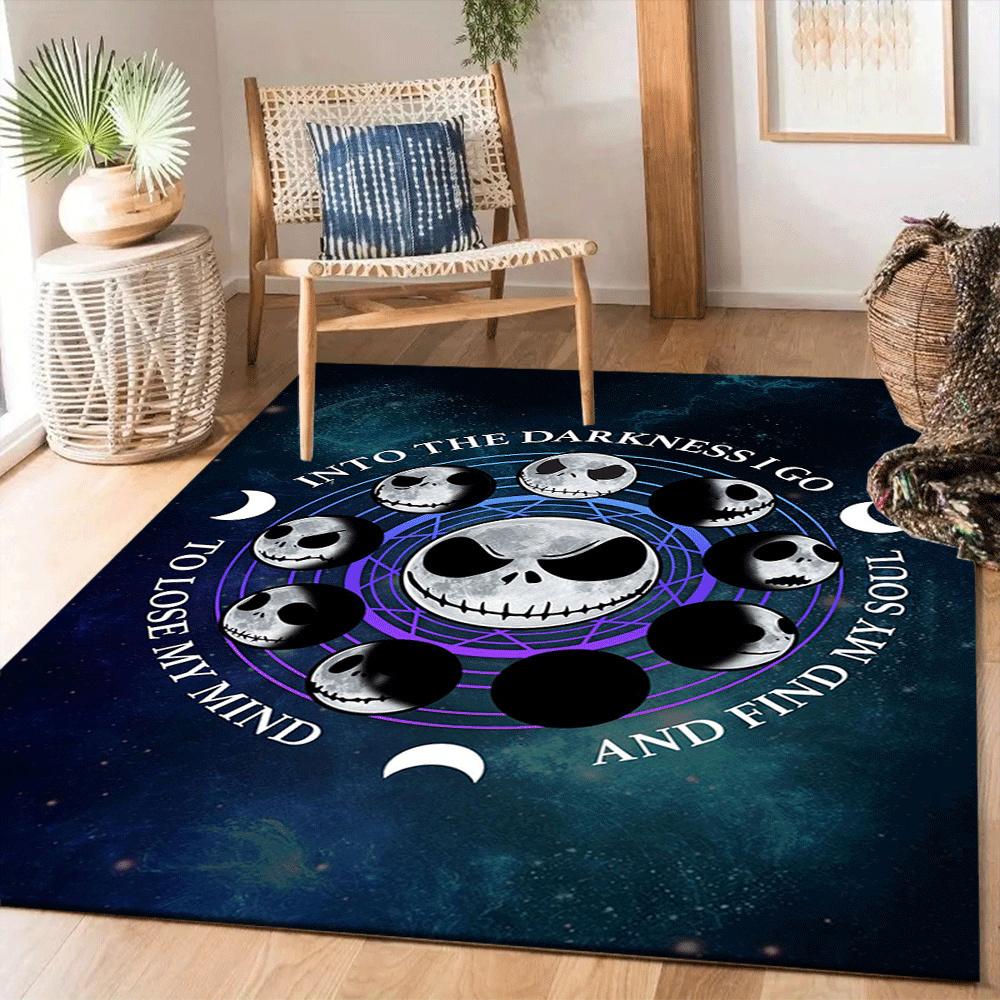 1pc The Nightmare Before Christmas Carpet Area Rug, Bedroom, and Playroom - Durable, Stain-Resistant, and Easy To Clean, Living Room, Laundr