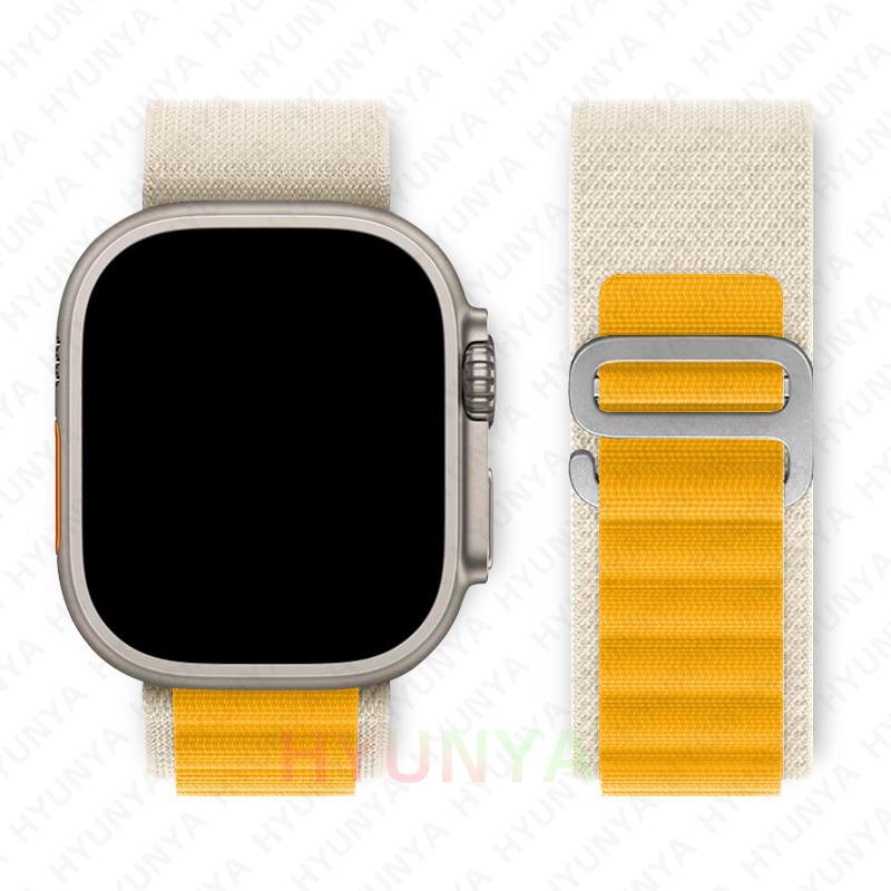 Alpine Λουράκι για Apple Watch Band Σειρά 10 9 8 7 SE Ultra 2 41mm 42mm 45mm 46mm 49mm 40mm 44mm IWatch Correa Λουράκι Ρολόι Βραχιόλι
