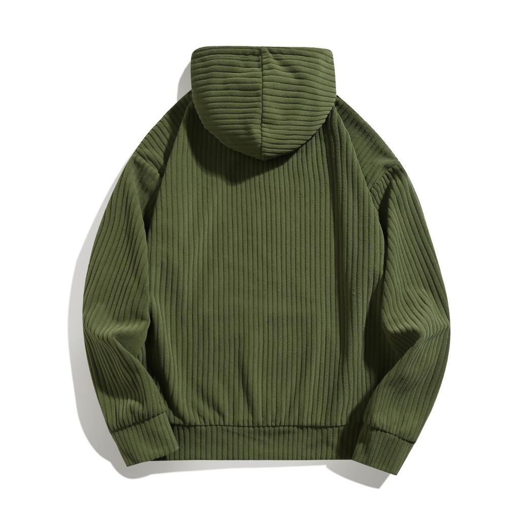 Men's And Women's Casual Loose Round-neck Pullover Tops, Men's Personalized And Fashionable Long-sleeved Hooded Coral Fleece Sweatshirts