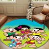Friendship Monica Characters Round Rug for Livingroom,Bedroom, Palyroom, Chair Rug, Area rug, Circle Carpet, Large Size Decor Fan Christmas gift