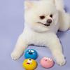 Dog Sounding Toy with Cute Big Eyeball Design, Pet Rubber Chew Teeth Grinding and Cleaning Ball with Squeaky Dog Toy Ball