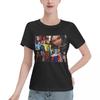 Aya Nakamura T-Shirt Damen Kurzarm T-Shirts Rundhalsausschnitt Kleidung Baumwolle Sommer T-Shirts Streetwear