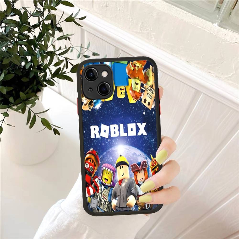 EZ27 R-Robloxs Phone Case For IPhone 16 15 14 13 12 11 Pro Max 7 8 6 6s Plus Matte Cover