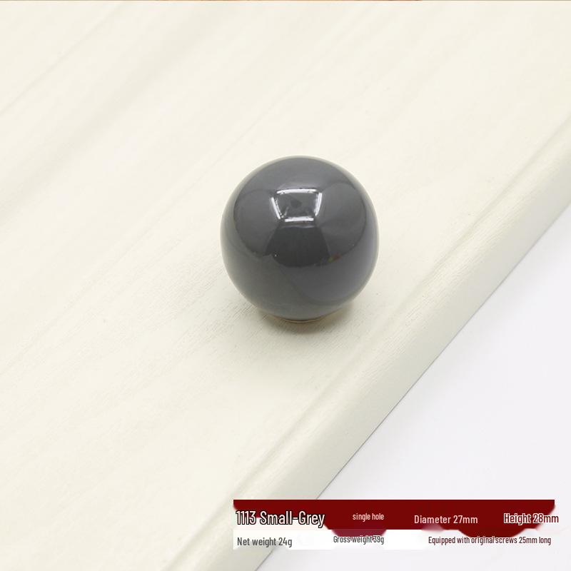 Round Colored Ceramic Drawer & Cabinet Handle