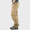 Men's Multi-Pocket Outdoor Overalls: Loose-Fit, Large Size, Straight Trousers for Spring & Autumn