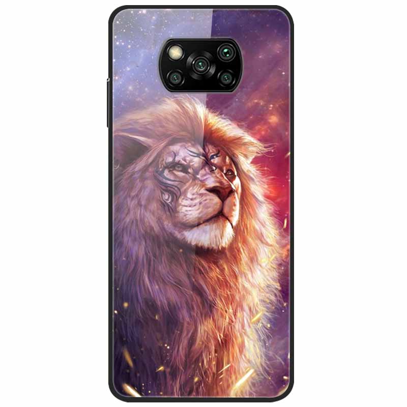 Etui na Poco X3 Pro Modne Urocze Szkło Hartowane Luksusowe Pokrowce Coque dla Xiaomi Poco X3 NFC Etui PocoX3 X 3 Zderzak Ochronny
