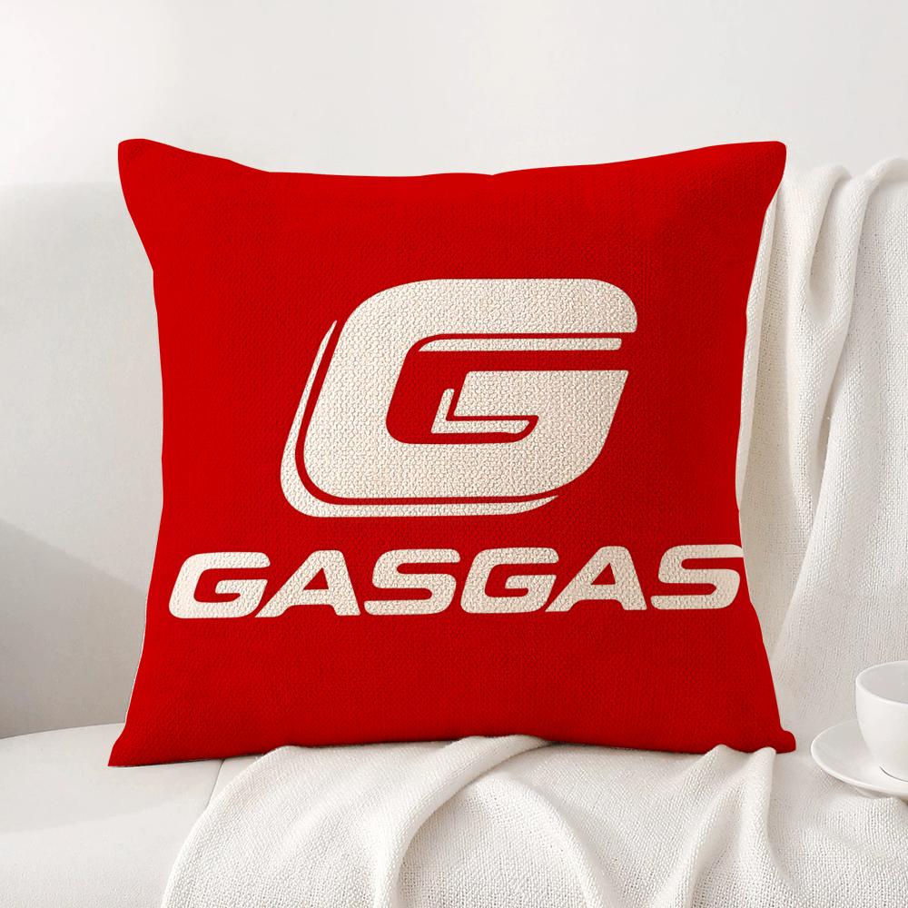 Motorcycles G-Gasgas Cool Cushion Cover Natural Linen Pillow Cover Double-Sided Print Cushion Case For Sofa Home Decor Gift