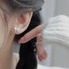 Beixi S925 Silver Butterfly Stud Earrings for Women - Lightweight Luxury Niche Design