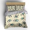 Spider Web Halloween Decor Set Bedding Set with 1 Duvet Cover 2 Pillowcases Single Double King Queen Gift