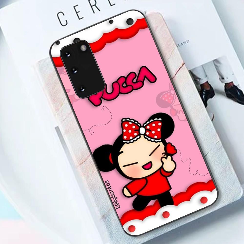 

Cute Cartoon Pucca Garu Phone Case For Samsung S 9 10 20 21 22 23 30 23 24 plus lite Ultra FE S10lite Fundas Samsung S10 5G