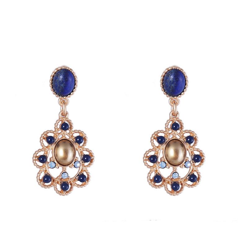 Trend Design European and American Jewelry, Retro Court Style Personalized Trend Style Hollow Fashion Medieval Earrings Women