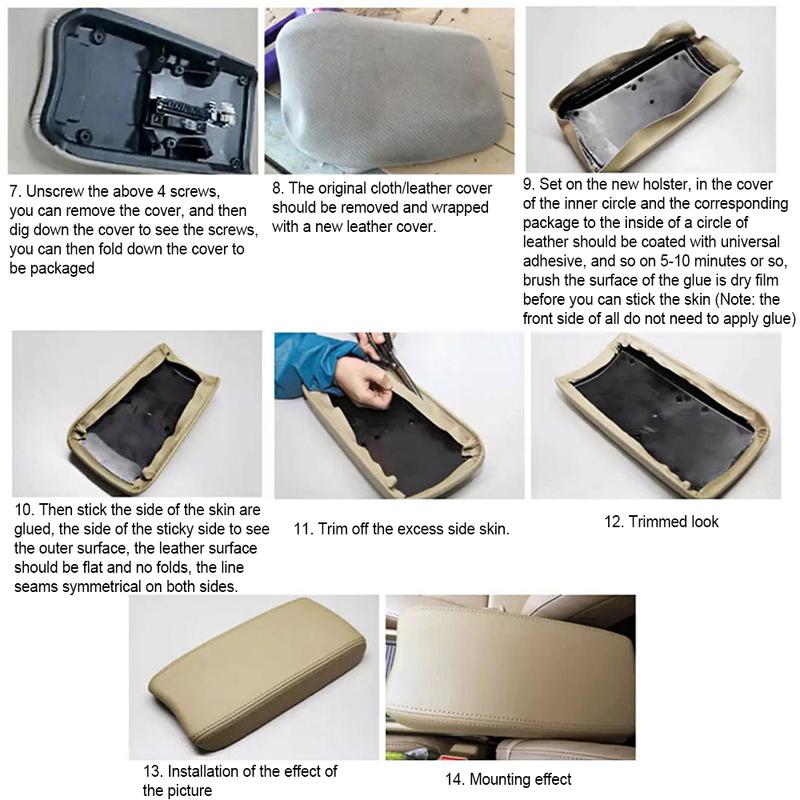 PU Leather Car Center Armrest Box Pad Cover Central Armrest Protect Mat Cover for Toyota Camry 2012 2013 2014 2015 2016 2017