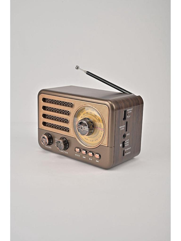 Retro Multi-Band Bluetooth Radio with MP3 & Card Slot Speaker