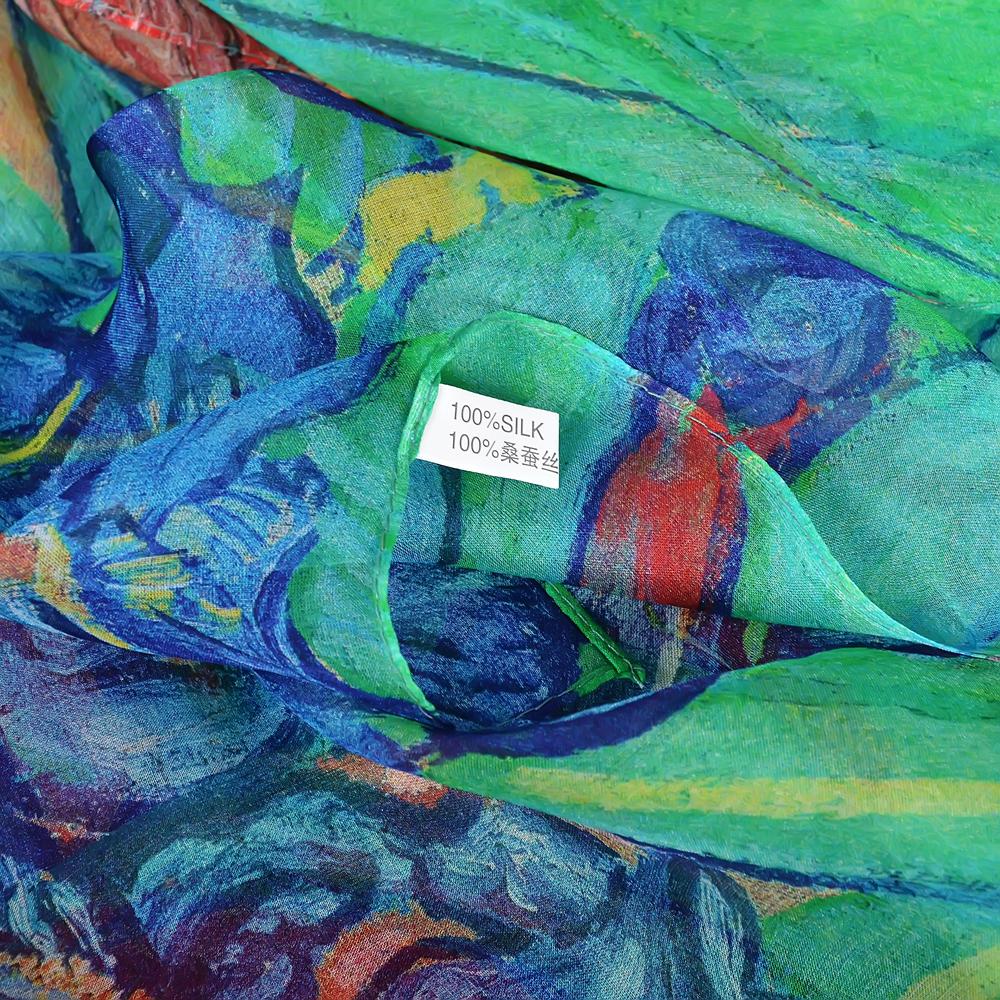 BYSIFA| Pink 100% Natural Silk Scarf Bufanda Women Elegant Chinese Style Peony Design Summer Long Scarves Beach Shawl Accessory