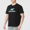 Skechers Fashion Sports Series Comfortable Breathable Casual Short Sleeve T-Shirt Unisex tops Smoke-Black P225U116-03K8