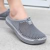 Women Men's Breathable Hollow EVA Clogs Lightweight Slip-on Beach & Casual Shoes with Sport Badge