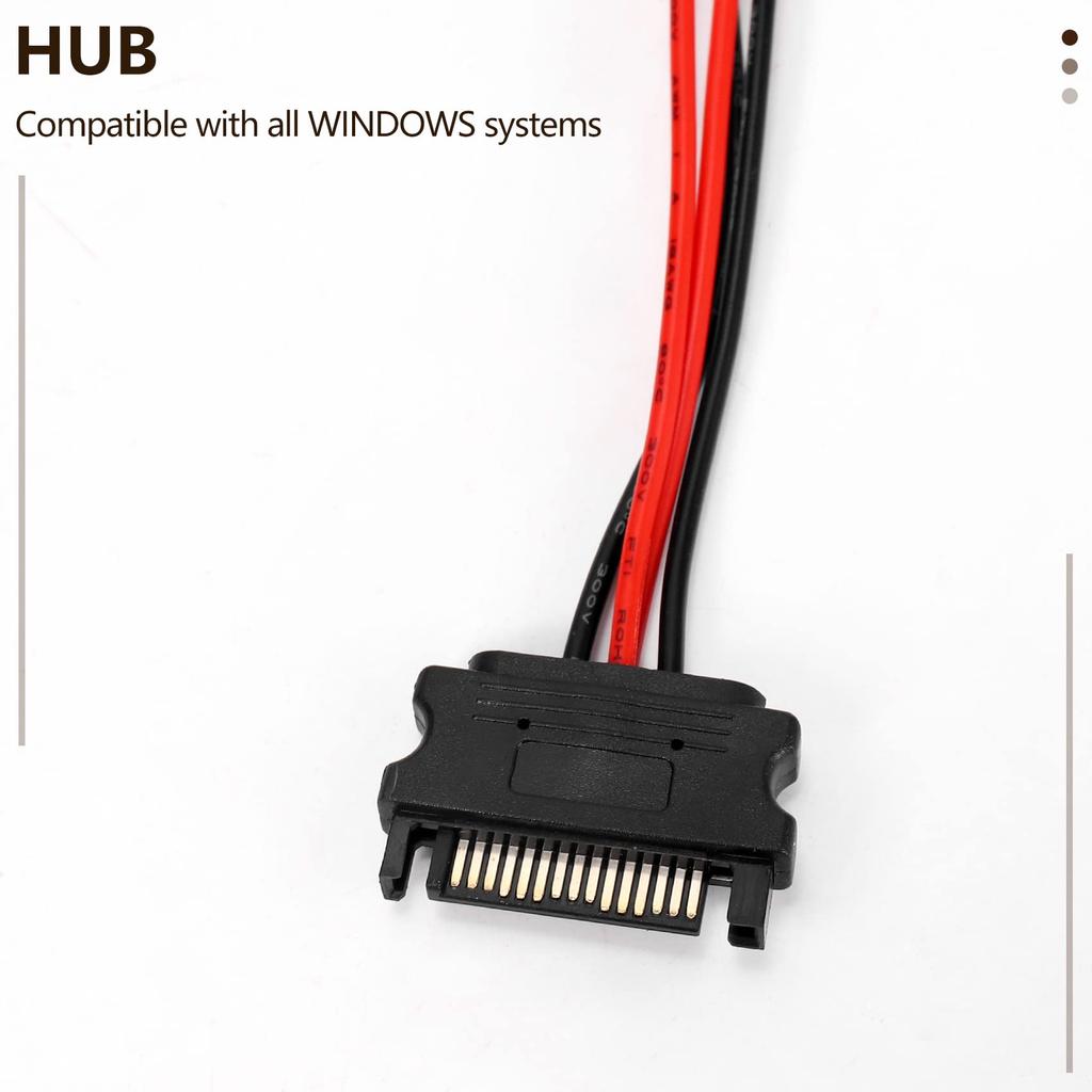 Buerjia 7-Port USB-Hub 5GBS Zoll Laufwerkschacht Computergehäuse CD-ROM Frontblende für USB-Steckerkabel Dual-Chip 1X 19-Pin Header auf 16X 3.0 5.25 CD-ROM + 3.0