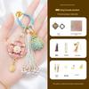Song Dynasty Brocade Keychain DIY Kit - Wish-Fulfilling Baoxiang Flower Ornament