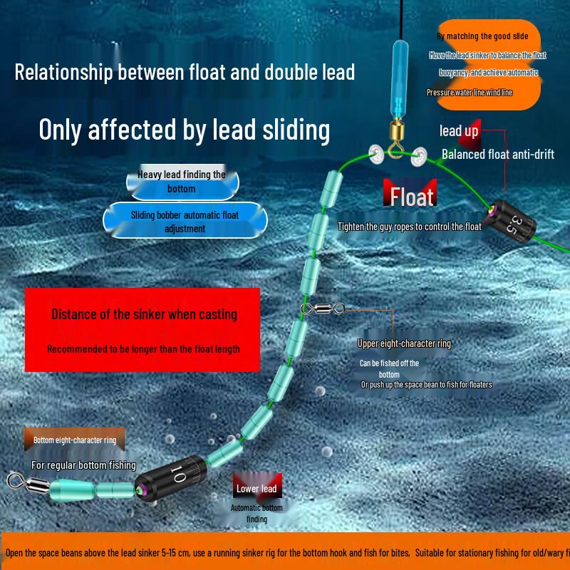 

Obsequio No-Adjust Slide Float Fishing Main Line 2.0#