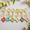 Korean Rhinestone Crown & Flower Keychain – Exquisite Pendant for Bags & Cars
