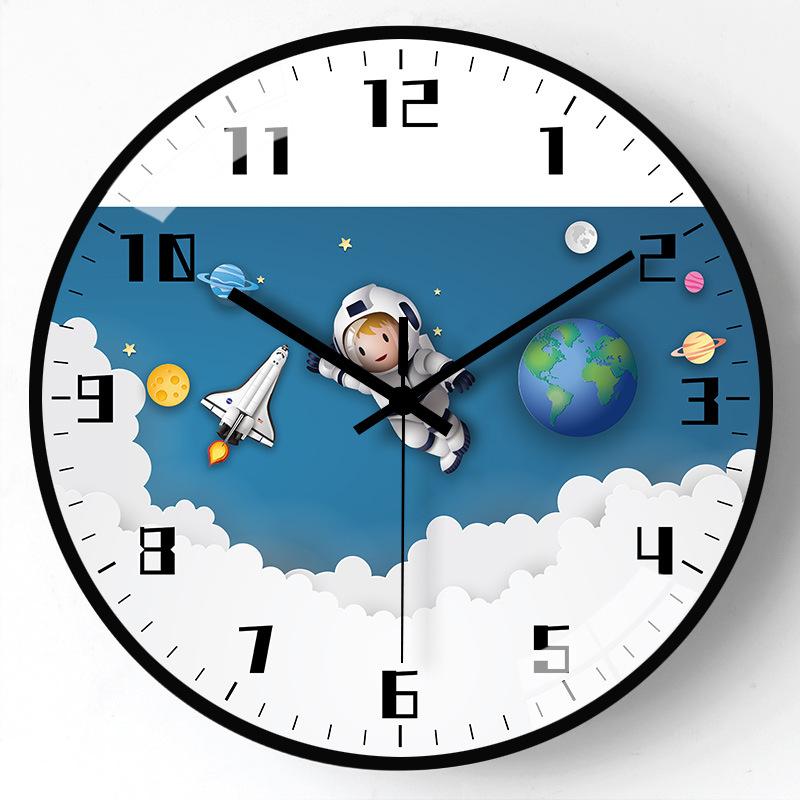 16-inch 40cm Creative Cartoon Children's Bedroom Home Living Room Wall Wall Wall Mute Clock Simple Hanging Table