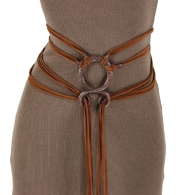 

Medieval Themed Adjustable Belt Sash For Roleplaying Event Stylish Construction With Nordic Decorative Detailing коричневий