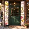 2D Flat, 2D Flat Printing 2pcs Birthday 60th Golden Christmas & New Year Party Banner - Horizontal Banner Suitable for Indoor/Outdoor Decoration, Door