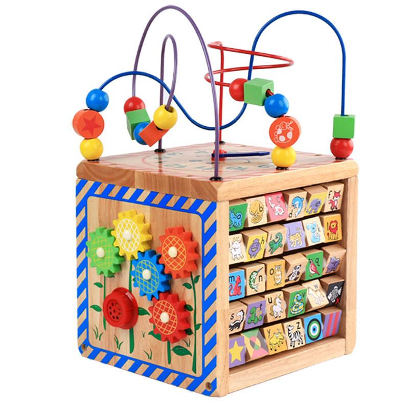 Panda Wooden Bead Maze And Musical Board For Early Childhood Learning
