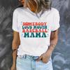 Summer Letter Love Printed Casual Short Sleeved Women's T-shirts