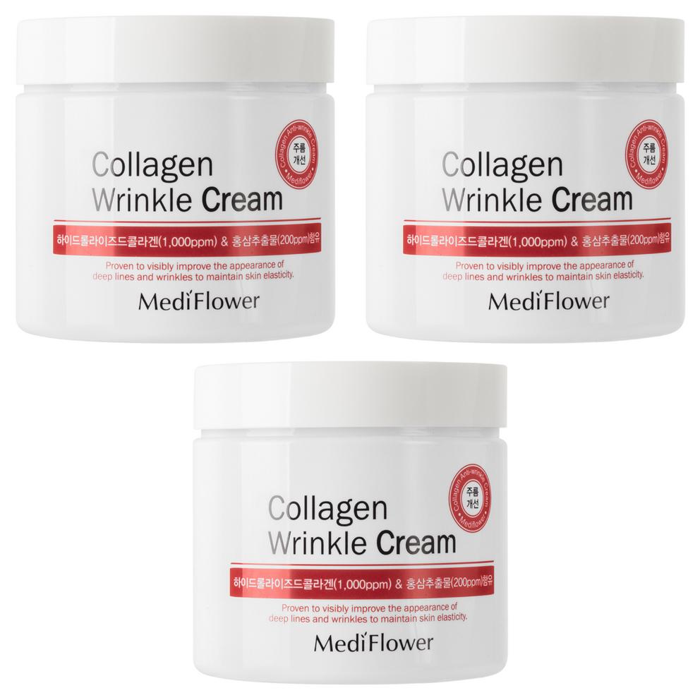 [MediFlower] Collagen Wrinkle Cream, 250g, 3pcs