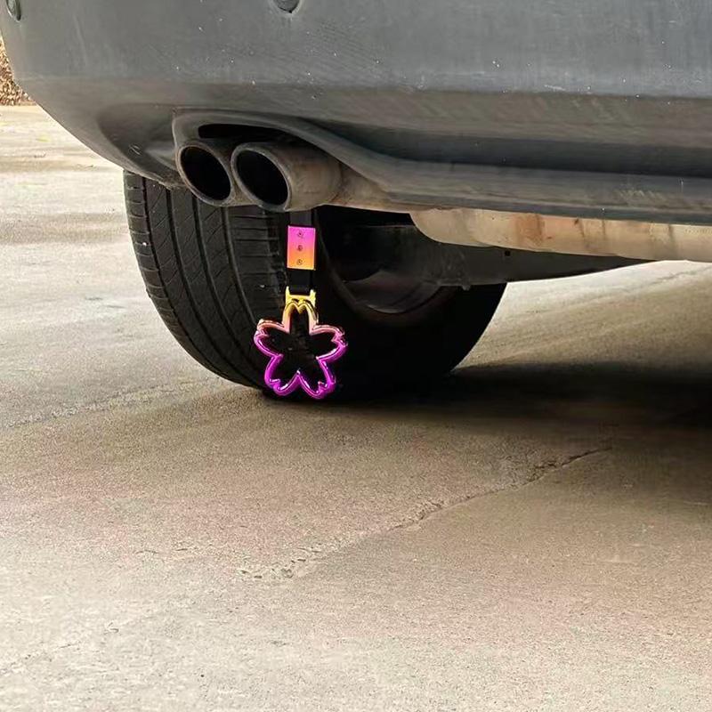 Car Gradient Devil Corner Love Ring Car Interior and Exterior Modification Armrest Ring Car Rear Exhaust Pipe Decoration Ring Pe