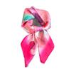Colorful Printed Silk Feel Square Scarf For Women Summer Sun Protection