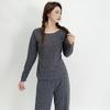 2025 Autumn/Winter Women's Plus Size German Velvet Round Neck Warm Long Sleeve Base Layer T-shirt