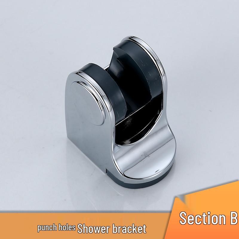 Punch-Free Adjustable Shower Head Wall Mount and Holder