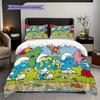 Smurfs Tales Purple Beans Adventure Threepiece Set 1 Duvet Cover 2 Pillowcase Without Core Christmas Birthday Gift Bedding Set
