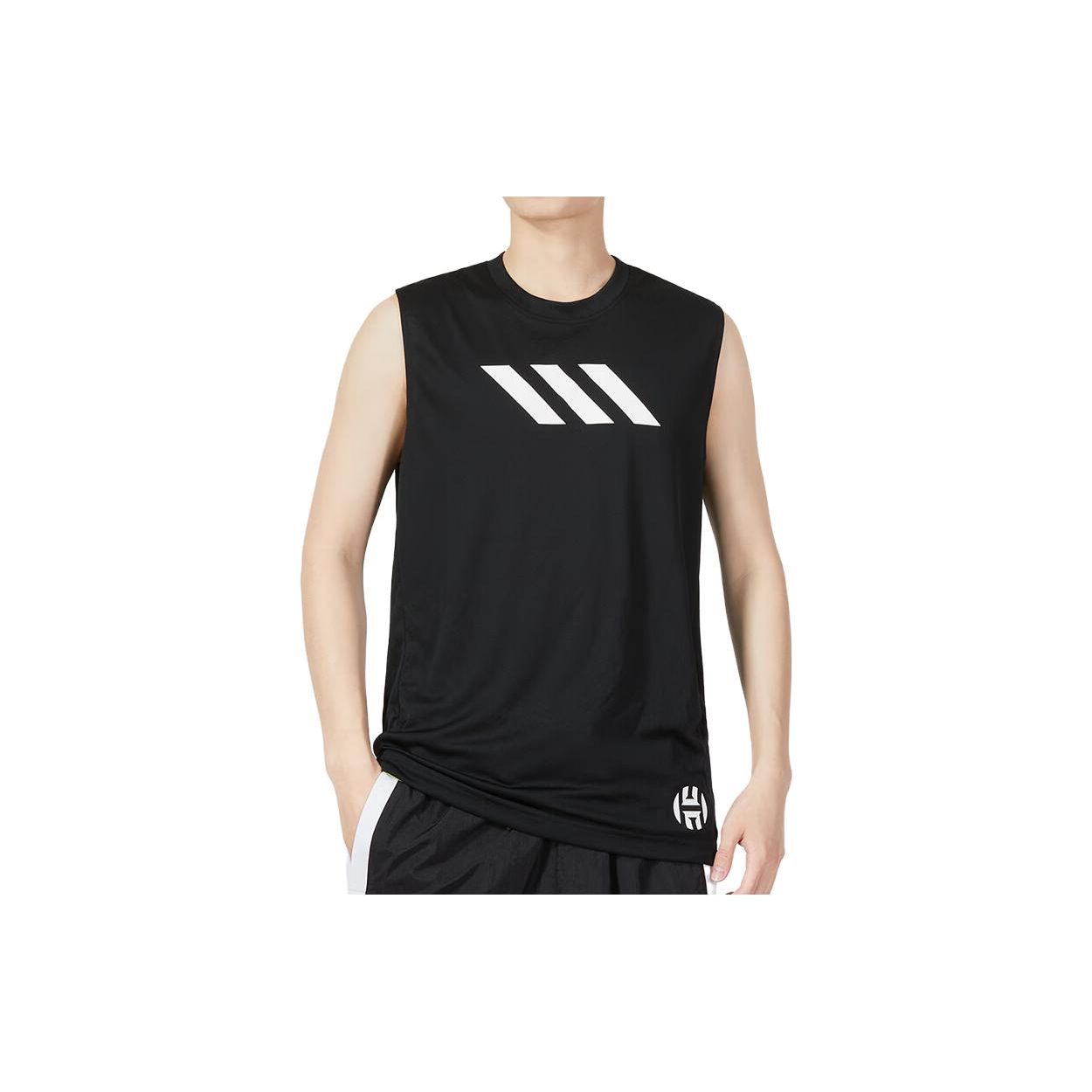 

Adidas Three Stripes Loose Fit Sleeveless T-Shirt Men Tops Black FR1828