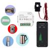 Tuya Smart Life WiFi Digital Energy Meter App Real-time Monitor Power Consumption 100V-240V 50/60Hz 80A with CT Clamp Sensor