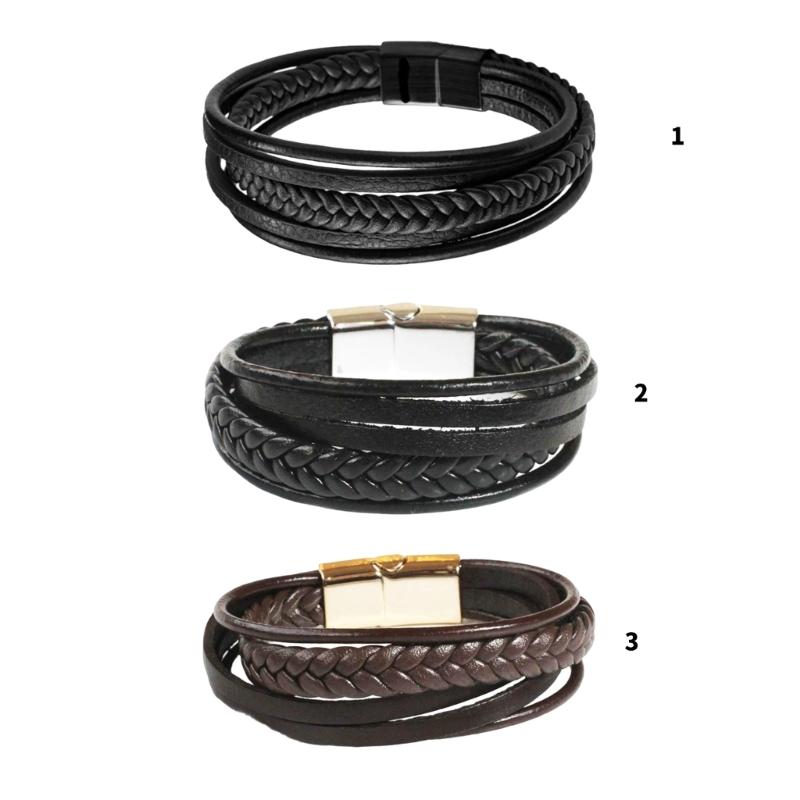 Handgefertigtes Herrenarmband mit magnetischem Edelstahlverschluss für sicheren Halt Ideal für Paare und modebewusste Männer