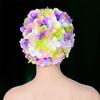 Cuffia da nuoto 3D a forma di fiore fatta a mano, comoda taglia grande, cuffia da bagno retrò per donna