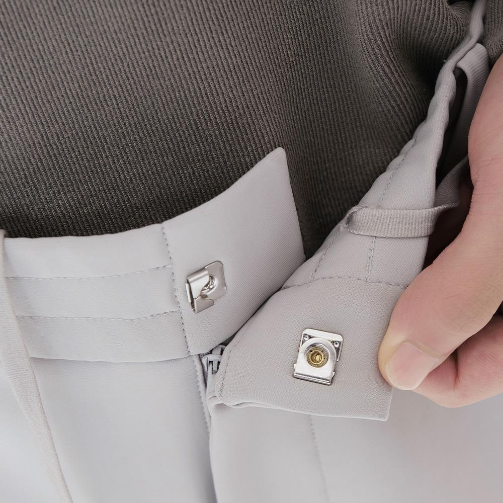 ANDAR Air Solid Men'S Lightly Brushed Elastic Slacks