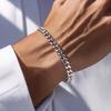 Silver Bracelet 925 Full Diamond 5mm Men' Silver