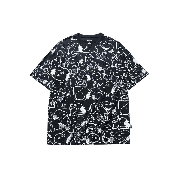 Anta x SNOOPY Life Collection T Shirt Unisex Black 952129113-2