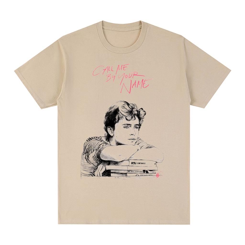 Call Me By Your Name Vintage T-shirt CMBYN Elio Oliver Sweet Love Movie Series Cotton Men T Shirt New Tee Tshirt Womens Tops