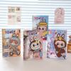 A6 Cartoon Cloth Notebook Magnetic Folding A6 Hard Shell Hardcover Color Page Hand Account Notepad Cute
