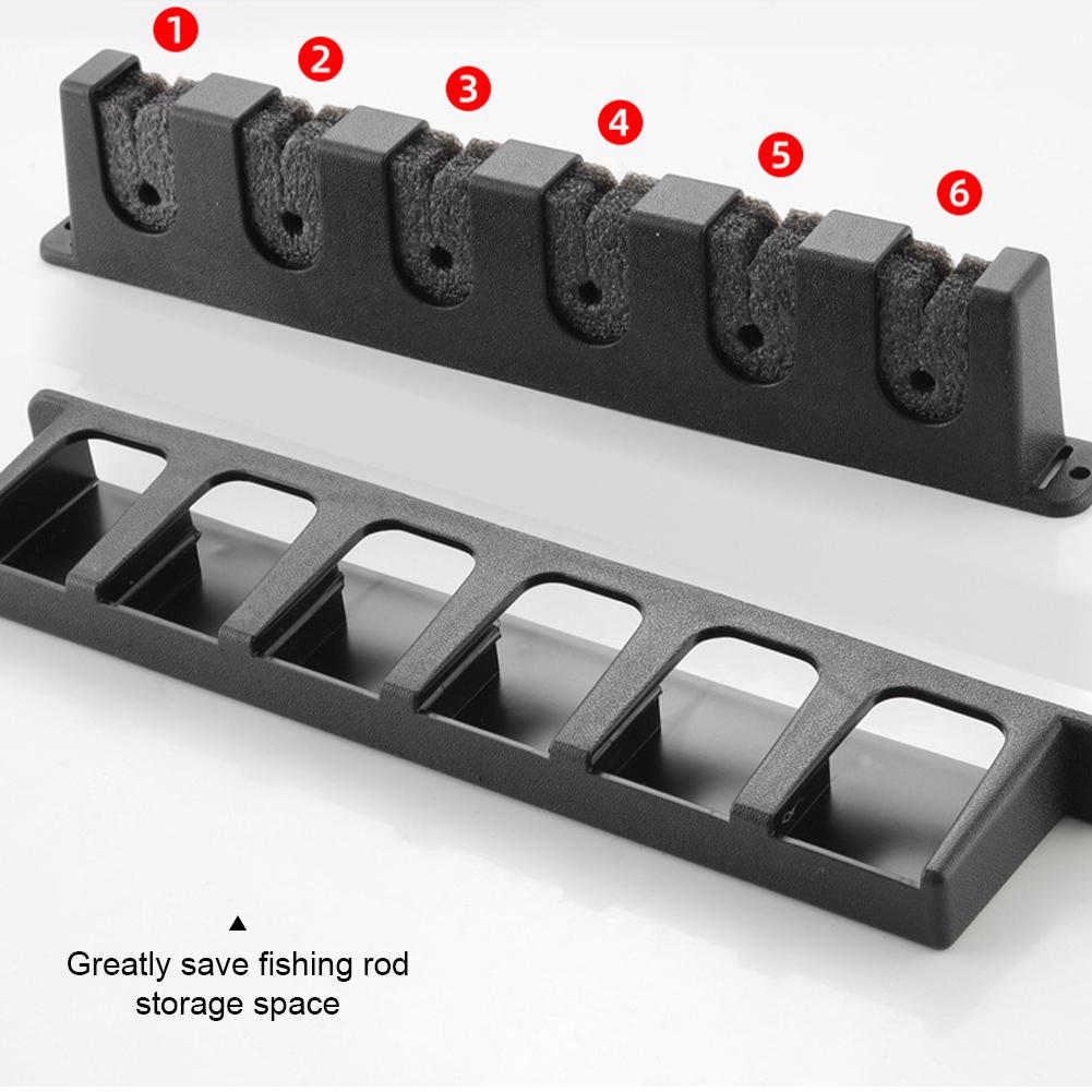 Suport vertical de afișare pentru undiță de pescuit, montat pe perete, suport de depozitare cu spumă EVA, cu suport de bază antiderapant, pentru echipamente de pescuit
