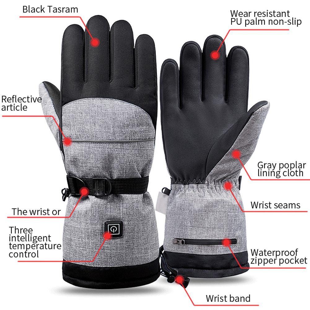 1 Pair Winter Hand Warmer Cycle Motorcycle Bicycle Gloves Electric Thermal Gloves ColdDay Camping