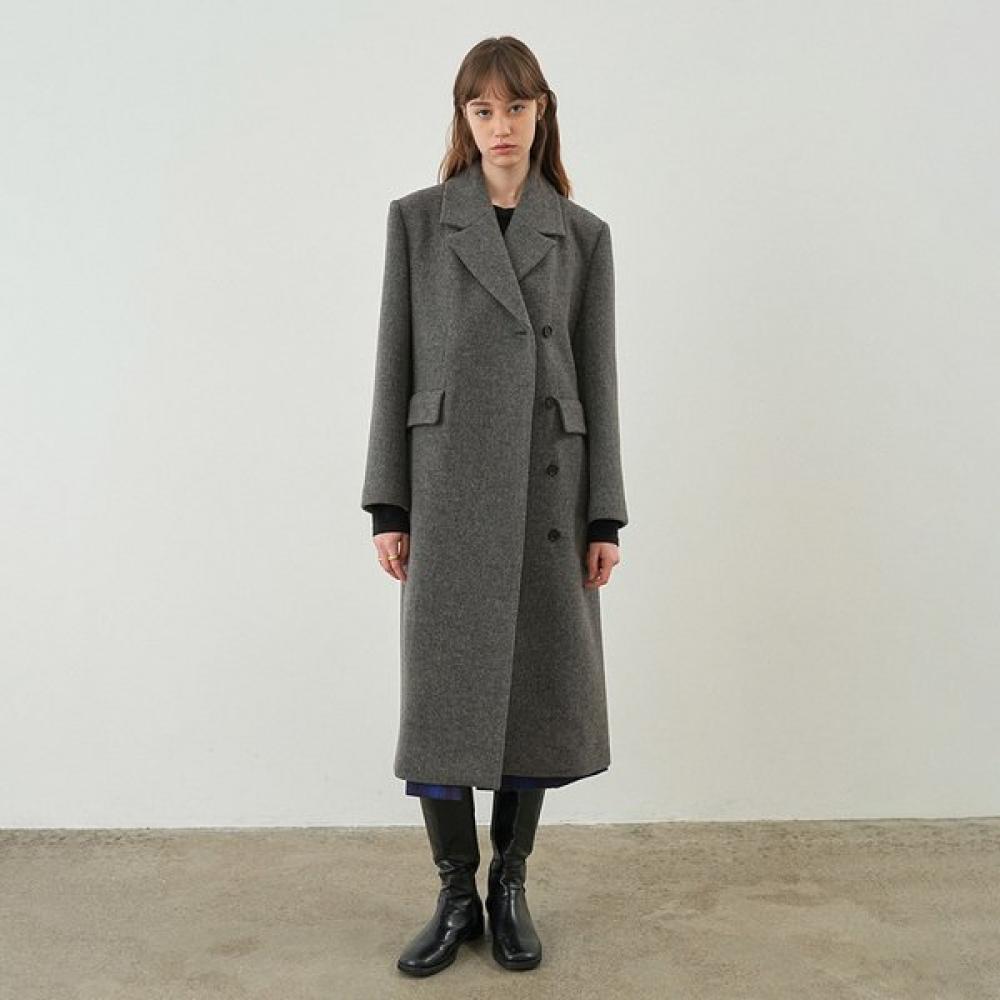 [wearing Jeong Chae Yeon] Hidden Button Maxi Coat New4wha24