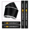 4PCS Car Door Threshold Carbon Fiber Scuff Plate Sticker For Chevrolet Cruze Silverado Spark Captiva Onix Regal Excelle GL8 2021